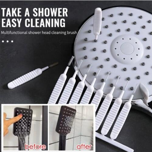 10pcs Shower Head Cleaning Brush Shower Head Anti-clogging Small Brush Pore Gap Cleaning Brush Bathroom supplies Cleaning Tools