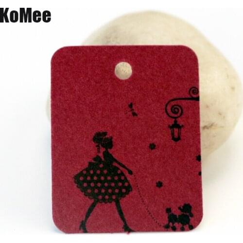 100pcs Mini Hang Tags Cute Girl Paper Price Tags Christmas Birthday Paper Gift Tags Labels Hanging Cards Xmas Trees Deor