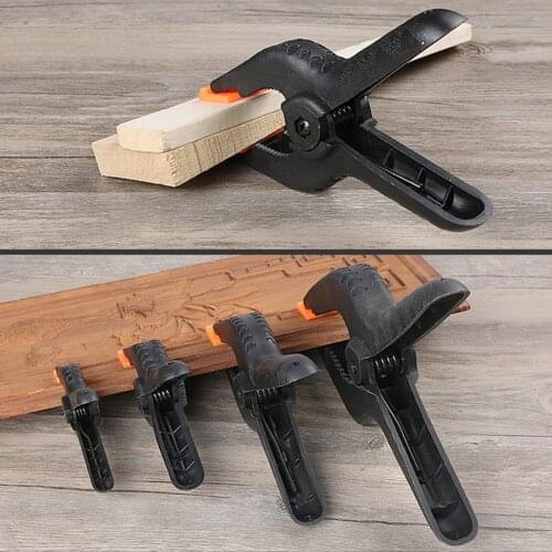 2/4 Inch Hard Plastic A-Shape Woodworking Clip Hand Screw Clamp Fixing Clamp Pinch Cock Micro Spring Clamps Set DIY Tools Grip