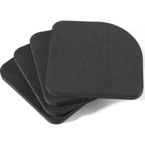 4pcs Square Refrigerator Mute Shock Mat Washing Machine Anti Vibration Pad Gasket Shock Absorber Cushion