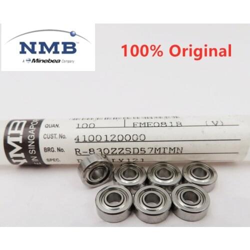 50pcs original NMB high speed bearing R-830ZZ 693ZZ MR83ZZ miniature ball bearing 3x8x4 3x8x3 3x8x2.5 mm fan motor bearings