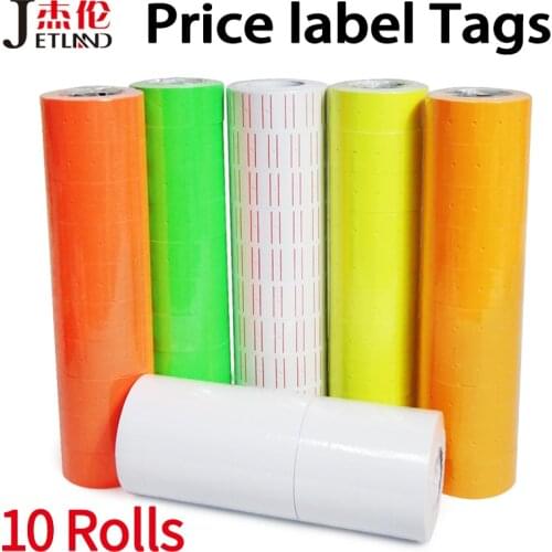 Price Label Tag for MX-5000 / 6600 Price Gun Label Sticker, Five Colour Available (10 Roll Per Lot)