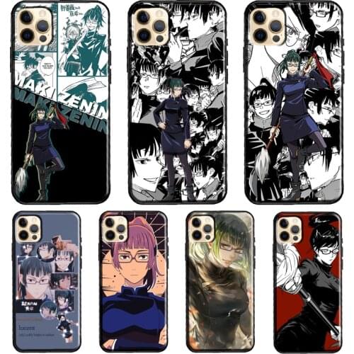 Maki Zenin Jujutsu Kaisen Silicone Case For iPhone XR X XS MAX SE 2020 6S 7 8 Plus 12 Mini 11 Pro Max Shell Cover