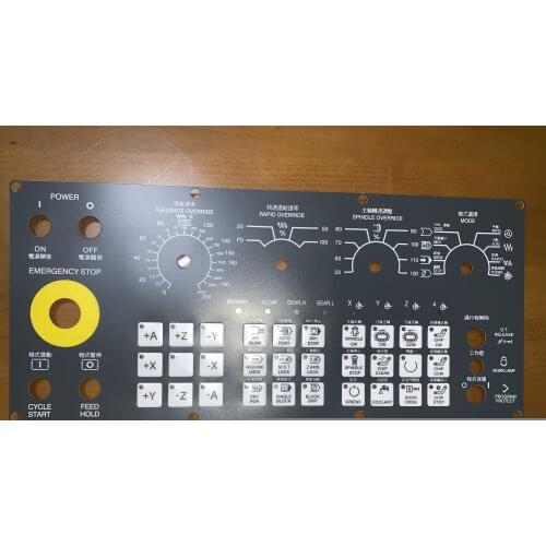 For Taiwan Shiyuan CNC machining center operation panel, button film, dough