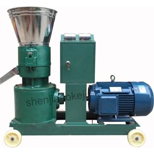 Feed pellet machine Chicken, cattle, duck, pig and rabbit fish Medium and small granulator feed pellet mill machine,with motor