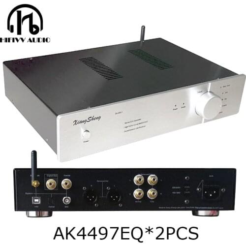 HiFi AK4497EQ *2pcs Bluetooth 5.0 CSR8675 AK4497 DAC for tube preamplifier Amp Balanced decoder XMOS USB Sound Card
