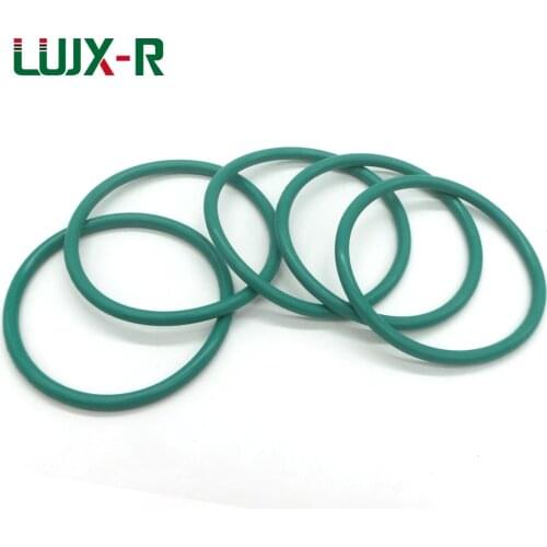 LUJX-R 5pcs 5mm O-ring Seal Watertightness Washer Fluorine Sealing Gasket OD170/175/180/185/190~240mm Green FKM O Ring
