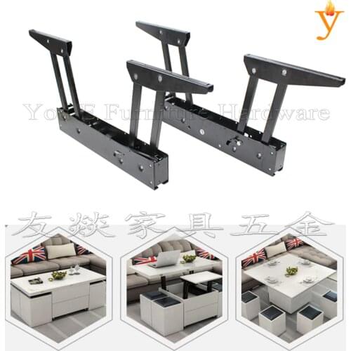 Furniture Parts Save Space Functional Coffee Table Become Dining Table Computer Mechanism With Gas Spring Lift Down Slowly