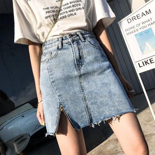 Mumuzi Denim Pencil Skirts