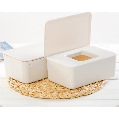 New Wet Tissue Box Desktop Seal Baby Wipes Paper Storage Box Paper Box Household Plastic Dust-proof With Lid Drop Shipping