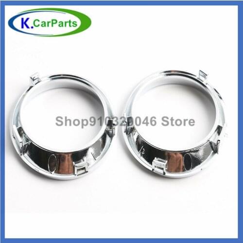 New Chrome Bumper Left+Right Fog Light Bezel Ring Cover For Mercedes W251 R320 R350 2006-2010 2518850374 2518850474