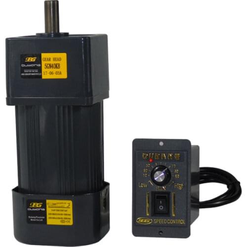 6IK200RGN-CF 200W Single-phase AC gear reducer motor, forward and reverse, adjustable speed + speed controller