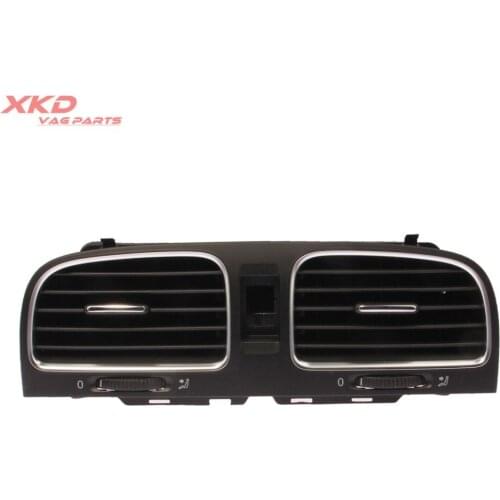 OE Black Front Dash Central Air Outlet Vent For V-W Golf MK6 2009-2013 5K0 819 728 N 5KD 819 728