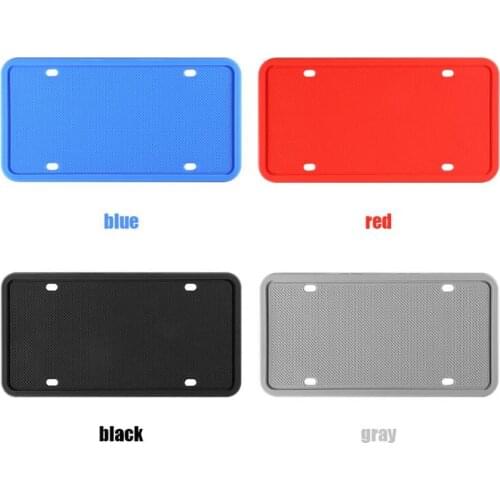 Durable License Plate Frame Delicate Design Thick Silicone License Plate Frame License Plate Tag Holder for America Canada