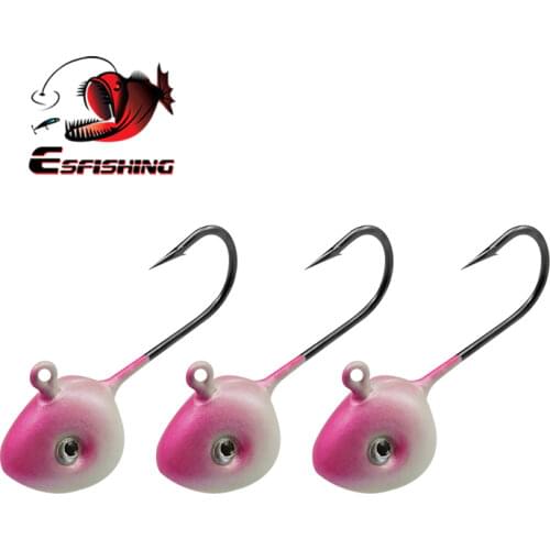 ESFISHING Fishing hook Jig Head Eye Hook fishing tackle For Soft Lure Worm Hooks