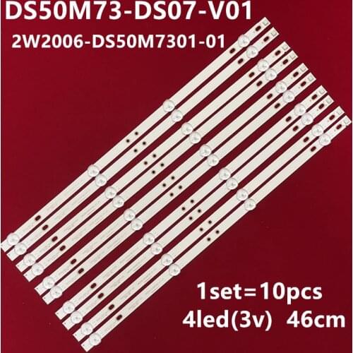 LED Backlight Lamp strip for 49inch 50 inch akai aktv505 TV DS50M73-DS07-V01 DSBJ-WG 2W2006-DS50M7301-01