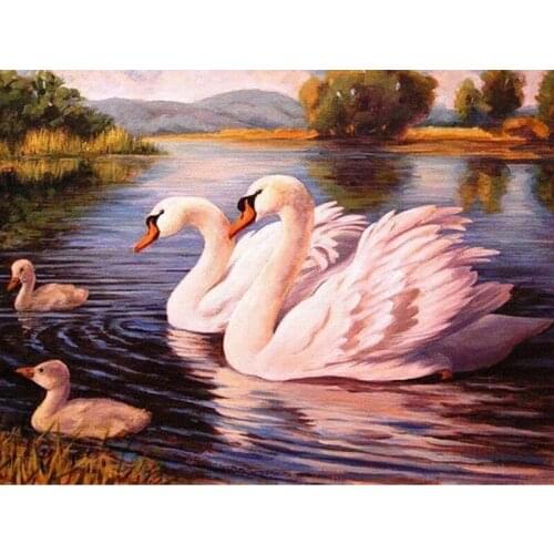Swan Animal 5d Diy Diamond Painting Crystal Diamond Painting Needlework Kits For Embroidery Cross Stitch Mosaic Kit