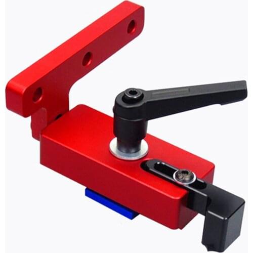 Woodworking T-track T-slot Miter Track Stop Doweling Fixture Drill Guide Locator For 45mm T-track DIY Manual