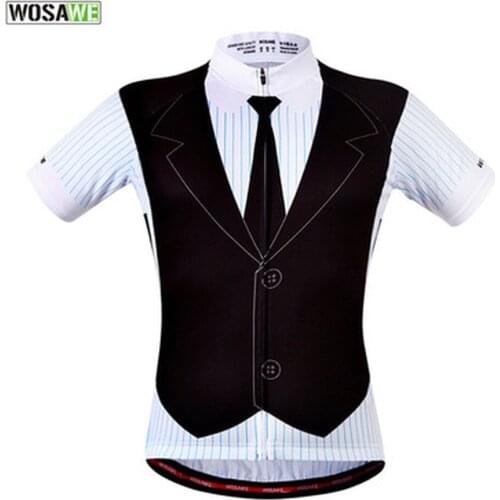 WOSAWE Cycling Jersey Summer Short Sleeve Quick Dry MTB Bike Cycling Clothing Ropa Maillot Ciclismo Racing Bicycle Jersey