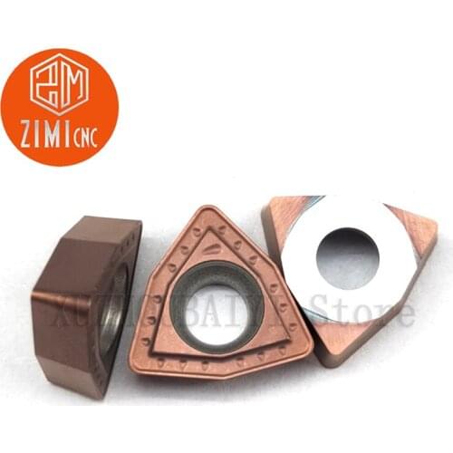 WCMT050308-PM Peach Shape U Drill Blade WC U Drill Blade Water Jet Drill Quick Drill Deep Hole Drill Violent Drill Blade CNC Bla