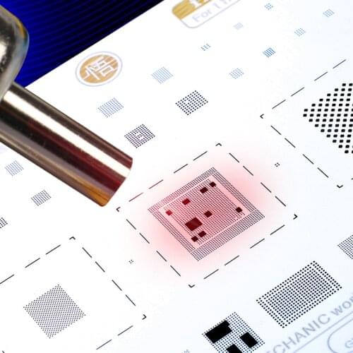 MECHANIC itin 20 BGA Reballing Gold Stencil For IPhone11/11PRO/11PRO MAX Planting Tin Steel Net