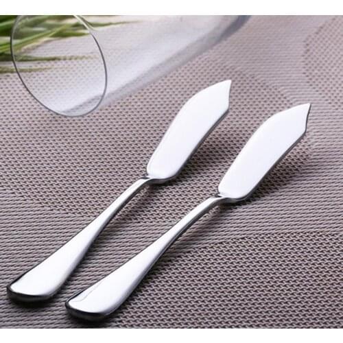 500pcs Stainless steel Utensil Cutlery Butter Knife Cheese Dessert Jam Spreader Breakfast Tool