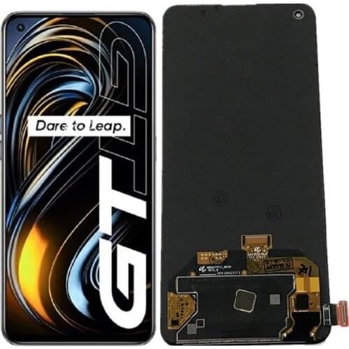 6.43 Inch Super AMOLED for Realme GT 5G LCD RMX2202 Display Touch Screen Digitizer for Reale GT RMX2202 LCD Screen with Frame