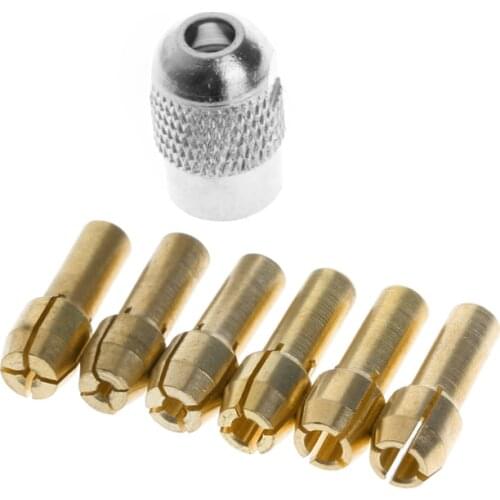 6PC Bronze Tweezers 1.0/1.6/2.0/2.4/3.0/3.2 + M8 * 0.75 Fits Rotary Tools New 2017