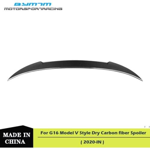 Car exterior decoration V Style Excellent Dry Carbon fiber Spoiler For BMW 8 Series G16 F93 M8
