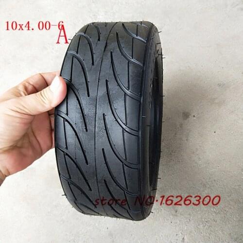 10X4.00-6 10*4.00-6 Tire Tubeless Vacuum Tyre for Harley Electric Citycoco Scooter Go Karts ATV Quad Bike OFF-Road
