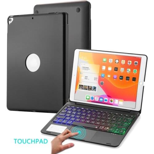 Backlit Bluetooth Wireless Keyboard Case For iPad 10.2 iPad air3 10.5 2019 Touchpad Keyboard Flip Cover For iPad Pro 10.5 2017