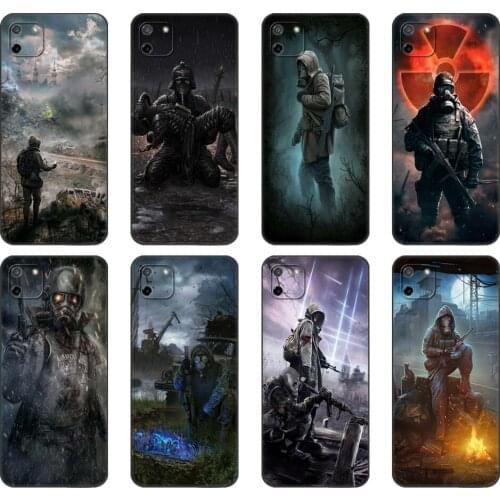 Black tpu Case For OPPO Realme C11 Case For Realme C 11 RealmeC11 Back RMX2185 Case Cover Bumper Stalker Clear Sky