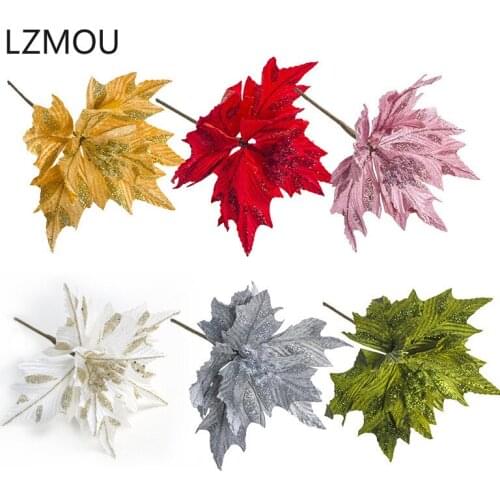 Natal Artificial Flowers Christmas Decorations for Home Xmas Christmas Tree Ornaments Xmas Tree New Year 2020 Decoration Flowers