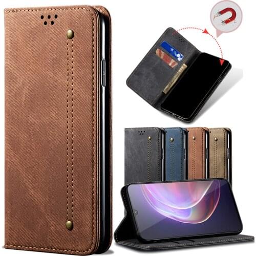 Business Retro Folding Flip Leather Case For Vivo V21 V21E V20 Pro V20SE Card Slot Stand Magnetic Phone Cover Bag for Vivo S9 S7
