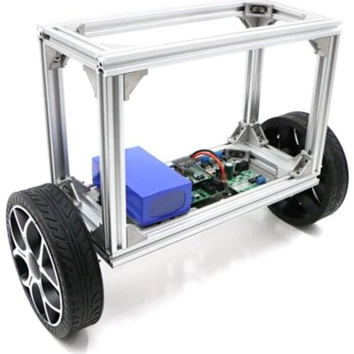 Two-wheel self-balancing trolley of top-matching two-wheel balancing robot with large load