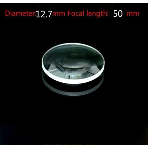 K9 Biconvex Lens Diameter = 12.7mm Focal Length 50mm R = 51.5mm Precision Optical Element Optical Glass