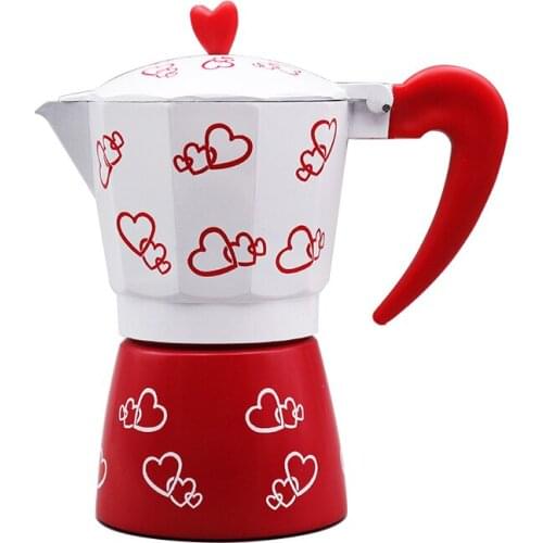 240ml Aluminum Espresso coffee maker serving 6 people coffee pot 23x13x16cm