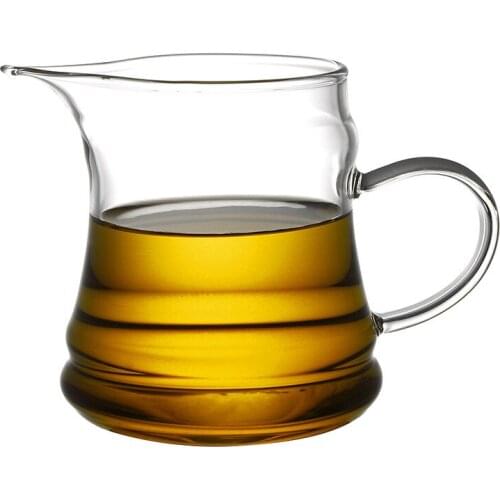 Colorful 450ml Heat-resistant Glass Fair Mug Serving Cup Sharing pot Tea filter Gift teaSet Kungfu teaware hot sale