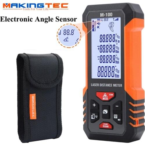 MAKINGTEC Laser Meter Laser Rangefinder 40/60M Digital Tape Measuring Device Distance Meter Digital Laser Roulette Tape Measure