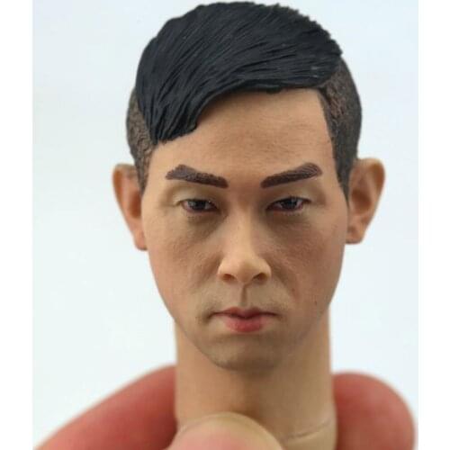 1/6 Scale Chan Head Sculpt Pheasant Youth and Danger Male Soldier Head Model for 12in Action Figure Accessories Toy