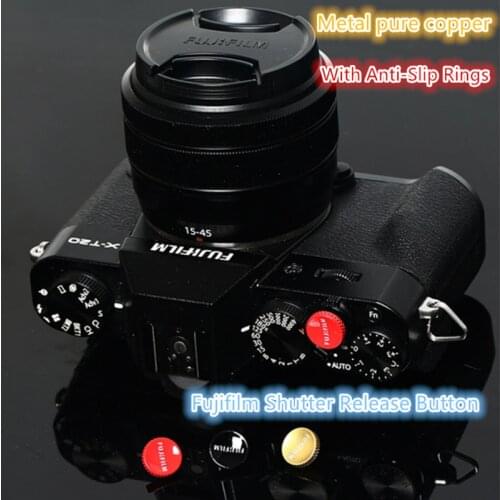 Metal Camera Shutter Release Button Gold Silver pure copper for Fujifilm XT3 XT30 XT20 Leica M series micro SLR camera