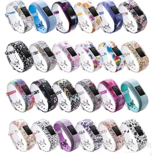 Essidi Fashion Printed Kids Watch Band Strap For Garmin Vivofit JR Wristband Strap Replacement For Garmin Vivofit JR 2 Vivofit 3