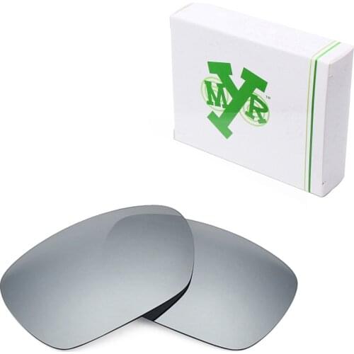 Mryok Anti-Scratch POLARIZED Replacement Lenses for-Oakley Inmate Sunglasses Silver Titanium