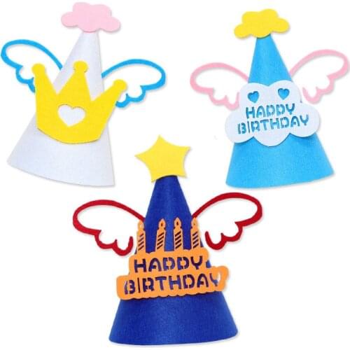 2021 New Birthday Party Hat Cutting Die Mold Diy Decoration Wooden Knife Mould Suitable For Fustelle Big Shot Cutters
