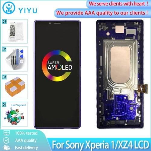 6.5'' Original LCD For Sony Xperia 1 X1 XZ4 J8110 J8170 J9110 J9150 LCD Display With Touch Screen Digitizer Assembly Replacement