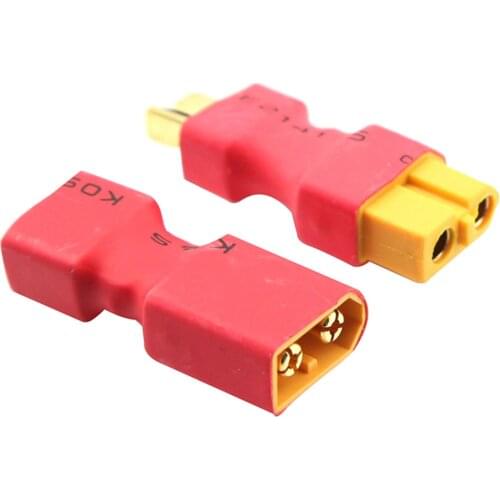 1pcs T Male Female Plug to XT60 Adapter Converter For RC Helicopter Quadcopter LiPo Battery Plug Connector