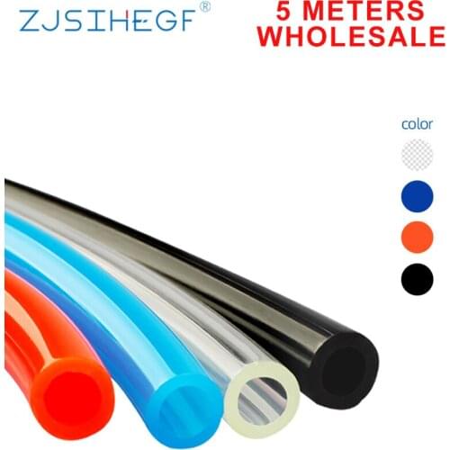 Pneumatic-Hose PU Pipe Air Tube Compressor Water Gas For 5 Meters 4mm 6mm 8mm 10mm 12mm Line