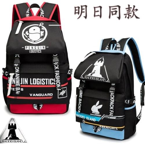 Game Arknights Cosplay Backpack Amiya Texas Large Capacity School Students Shoulder Travel Bags Mochila Daypack Fashion Gift