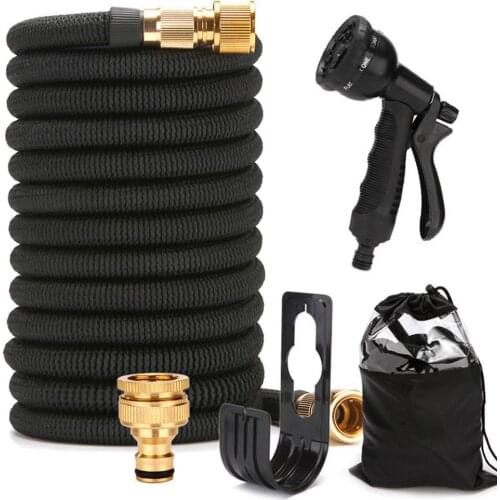 100Ft Garden Hose Expandable Magic Flexible Water Hose EU US Version Hose Plastic Hoses Pipe With Spray Gun To Watering