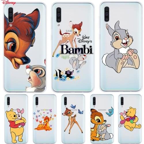 Silicone Cover Cute Bambi Thumper For Samsung Galaxy A90 A80 A70 A70S A60 A50 A40 A30S A20S A20E A10 A10E Phone Case